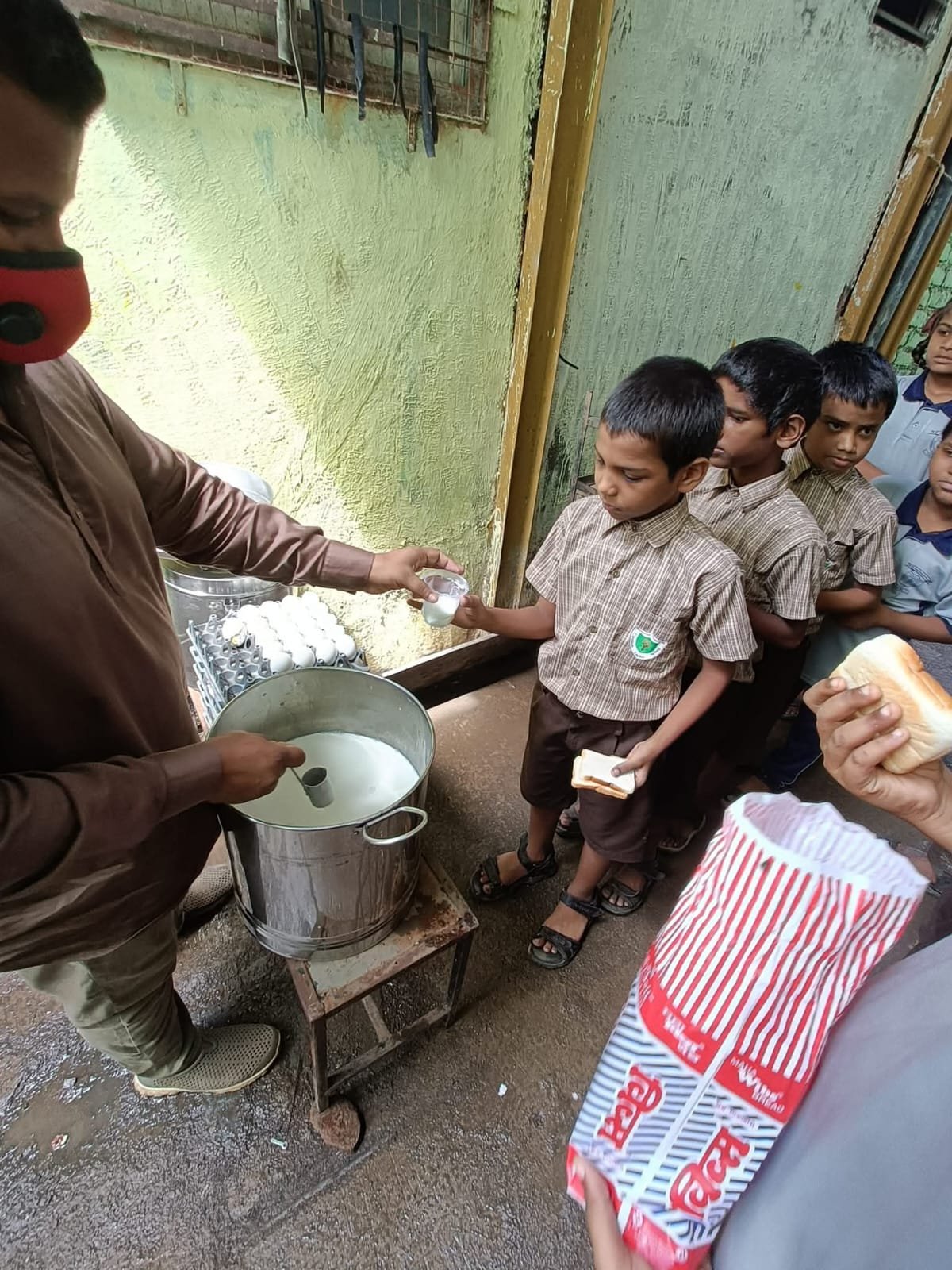 Milk & Nutrition Distribution to Students